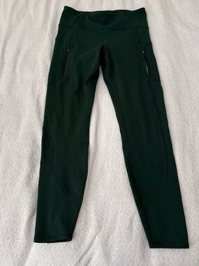 athleta green leggings   size medium   details: -good condition  -rainier 7/8 ti